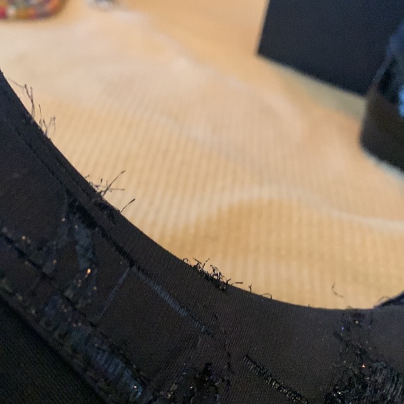 Authentic Chanel Tweed Booties. Short boots Black. Size 37.5. - Picture 10 of 13